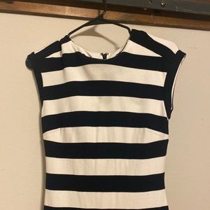 Black and White striped dress
